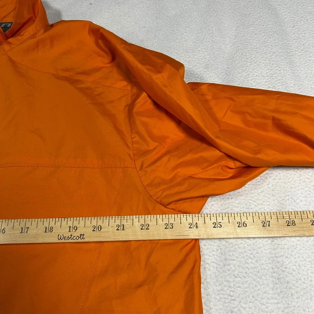 Salomon Windbreaker Jacket Mens XL Orange Grey X3‎ Sports Activity Vehicle Zip